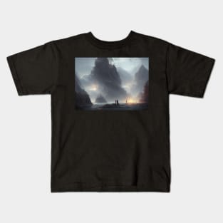 landscape pictures for wall elegant Kids T-Shirt